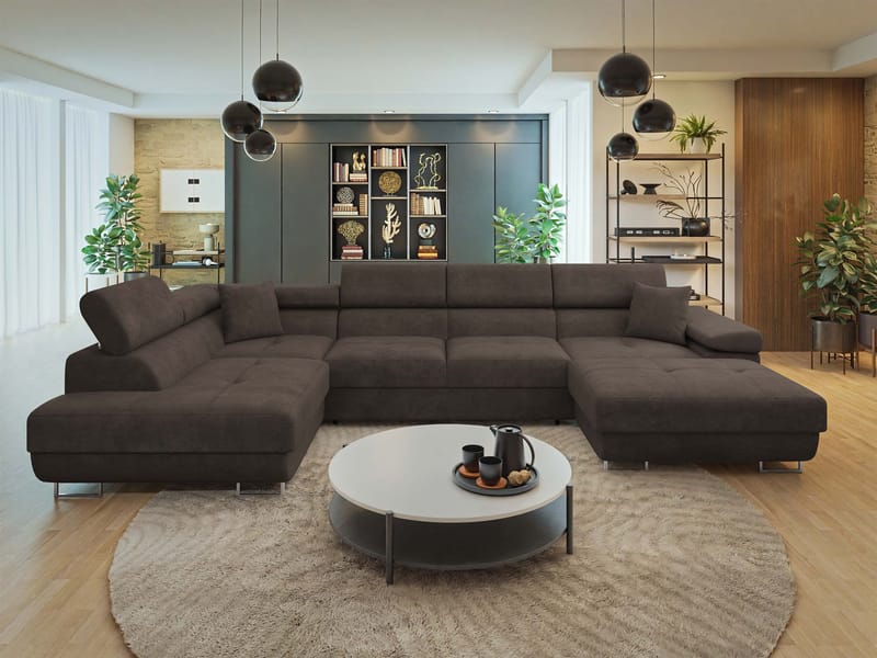 Gabina 5-sits U-formad bäddsoffa med divan och schäslong - Lumo 40 - Möbler - Vardagsrum - Bäddsoffor - Hörnbäddsoffa
