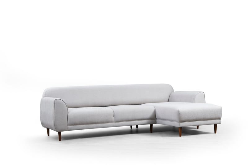 Gajanejos 5-sits Högervänd L-formad Bäddsoffa 87x237 cm i Tyg - Beige - Möbler - Vardagsrum - Bäddsoffor
