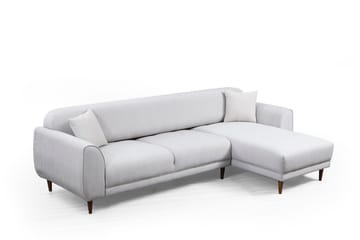 Gajanejos 5-sits Högervänd L-formad Bäddsoffa 87x237 cm i Tyg - Beige - Möbler - Vardagsrum - Bäddsoffor