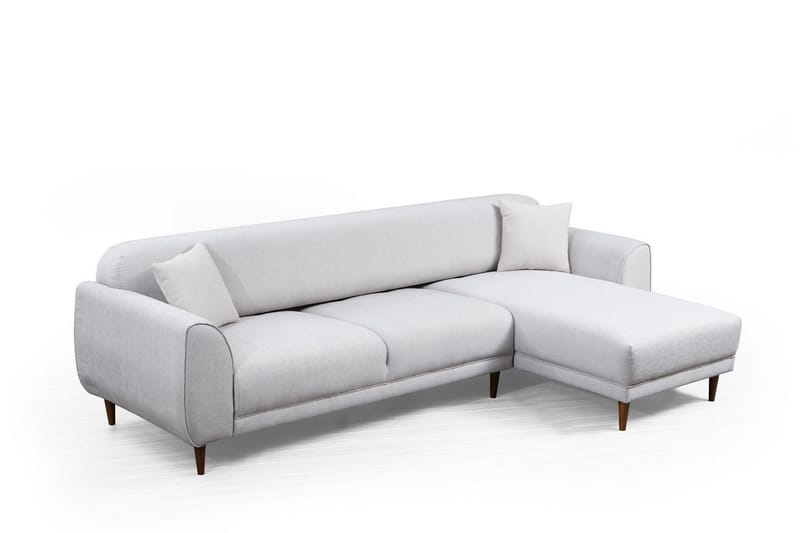 Gajanejos 5-sits Högervänd L-formad Bäddsoffa 87x237 cm i Tyg - Beige - Möbler - Vardagsrum - Bäddsoffor