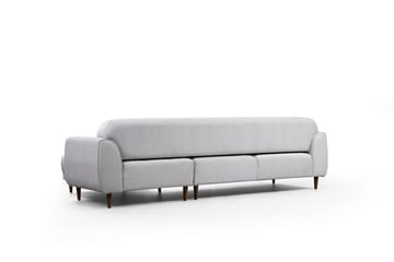 Gajanejos 5-sits Högervänd L-formad Bäddsoffa 87x237 cm i Tyg - Beige - Möbler - Vardagsrum - Bäddsoffor