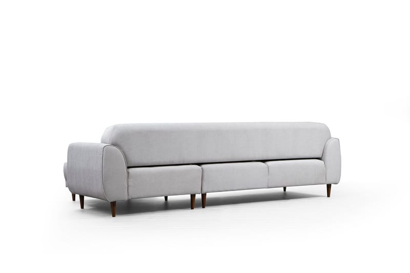 Gajanejos 5-sits Högervänd L-formad Bäddsoffa 87x237 cm i Tyg - Beige - Möbler - Vardagsrum - Bäddsoffor