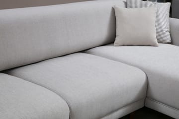 Gajanejos 5-sits Högervänd L-formad Bäddsoffa 87x237 cm i Tyg - Beige - Möbler - Vardagsrum - Bäddsoffor