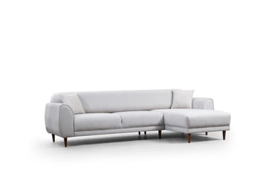 Gajanejos 5-sits Högervänd L-formad Bäddsoffa 87x237 cm i Tyg - Beige - Möbler - Vardagsrum - Bäddsoffor