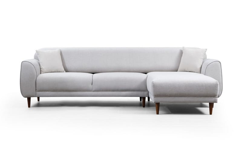 Gajanejos 5-sits Högervänd L-formad Bäddsoffa 87x237 cm i Tyg, Beige