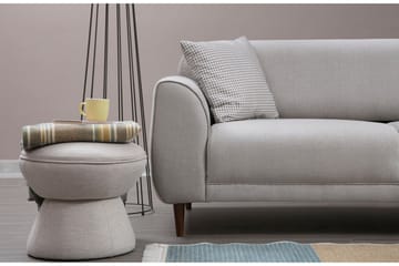 Gajanejos 5-sits Högervänd L-formad Bäddsoffa 87x237 cm i Tyg - Beige - Möbler - Vardagsrum - Bäddsoffor