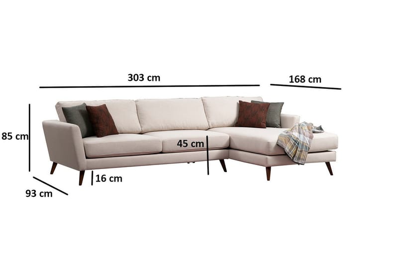 Gajanejos Divanbäddsoffa - Beige - Möbler - Vardagsrum - Bäddsoffor - Bäddsoffa divan