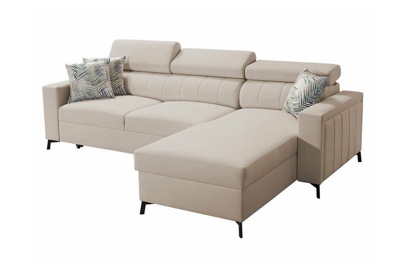 Galbally 3-sits Hörnbäddsoffa Beige - Möbler - Vardagsrum - Bäddsoffor