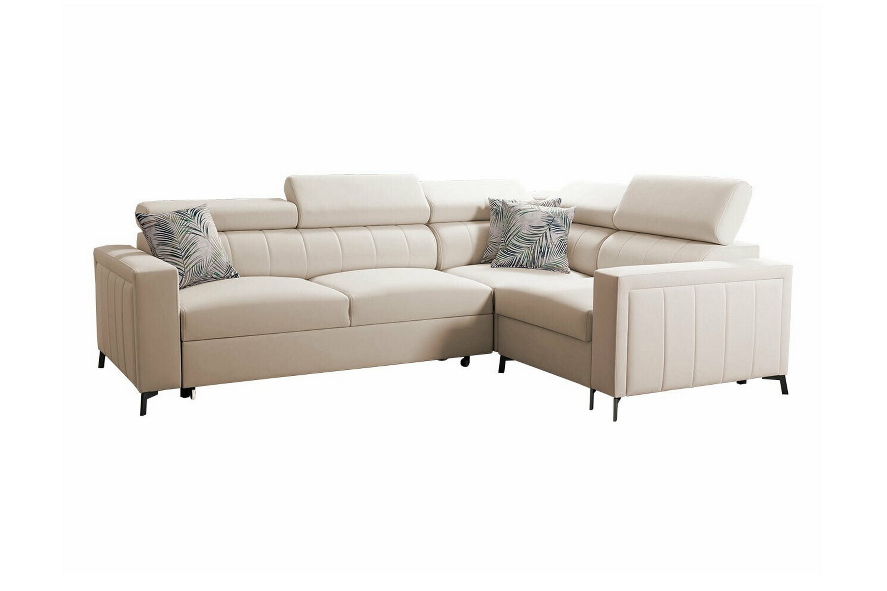 galbally 3-sits hörnbäddsoffa beige -