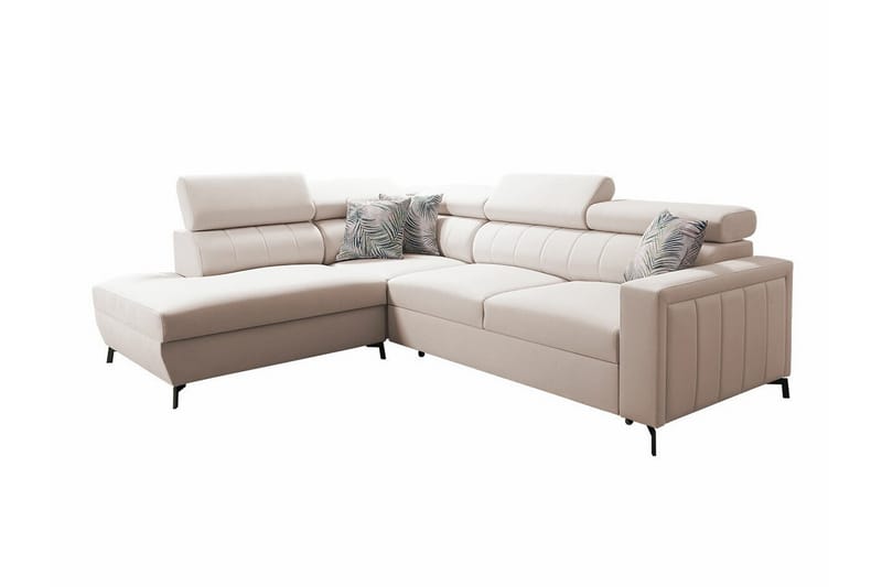 Galbally 3-sits Hörnbäddsoffa Beige - Möbler - Vardagsrum - Bäddsoffor - Hörnbäddsoffa