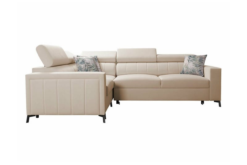 Galbally 3-sits Hörnbäddsoffa beige - Möbler - Vardagsrum - Bäddsoffor - Hörnbäddsoffa