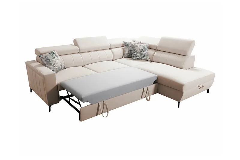 Galbally 3-sits Hörnbäddsoffa Dark blue - Möbler - Vardagsrum - Bäddsoffor - Hörnbäddsoffa