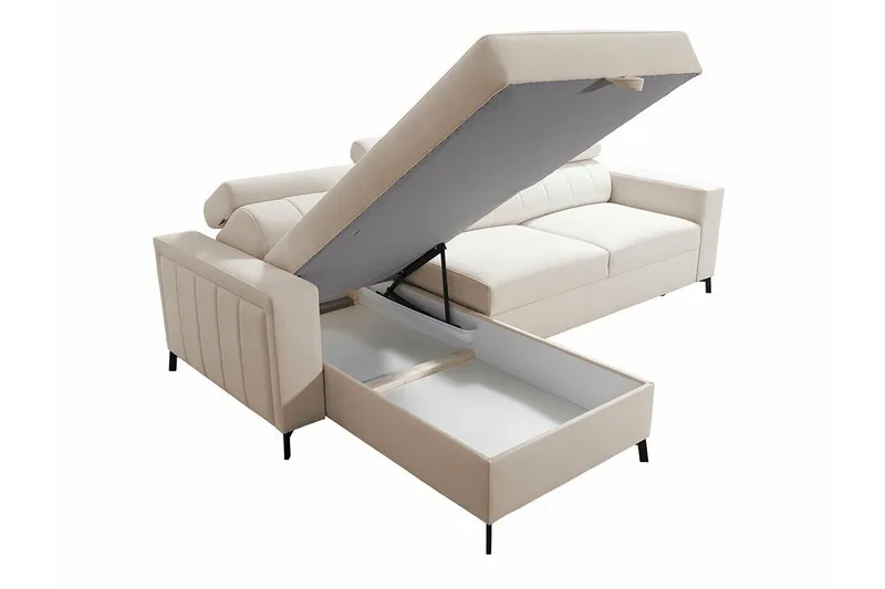 Galbally 3-sits Hörnbäddsoffa Dark blue - Möbler - Vardagsrum - Bäddsoffor - Hörnbäddsoffa