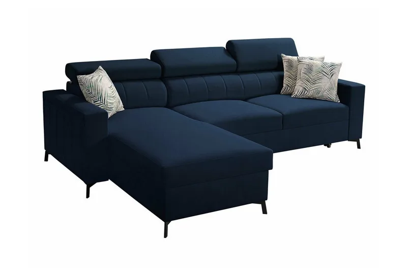 Galbally 3-sits Hörnbäddsoffa Dark blue - Möbler - Vardagsrum - Bäddsoffor - Hörnbäddsoffa