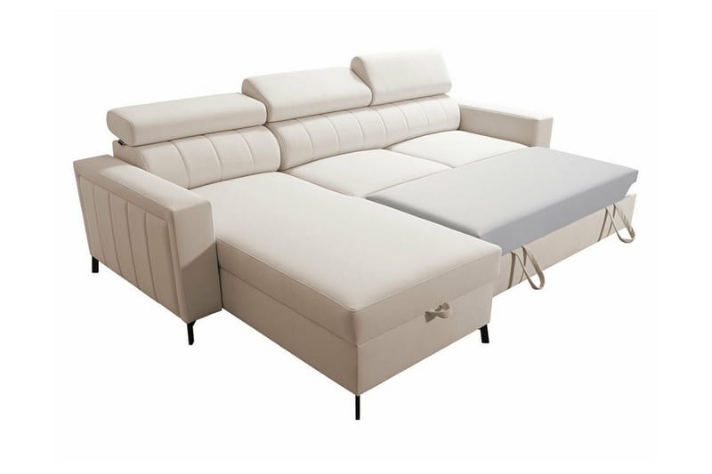 Galbally 3-sits Hörnbäddsoffa Dark brown - Möbler - Vardagsrum - Bäddsoffor - Hörnbäddsoffa