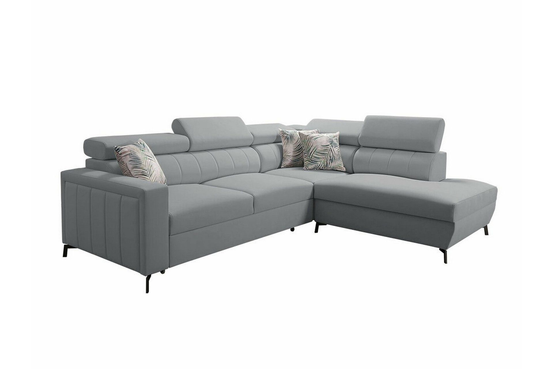 galbally 3-sits hörnbäddsoffa grey/light grey -