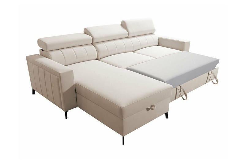 Galbally 3-sits Hörnbäddsoffa Light grey/Dark grey - Möbler - Vardagsrum - Bäddsoffor - Hörnbäddsoffa