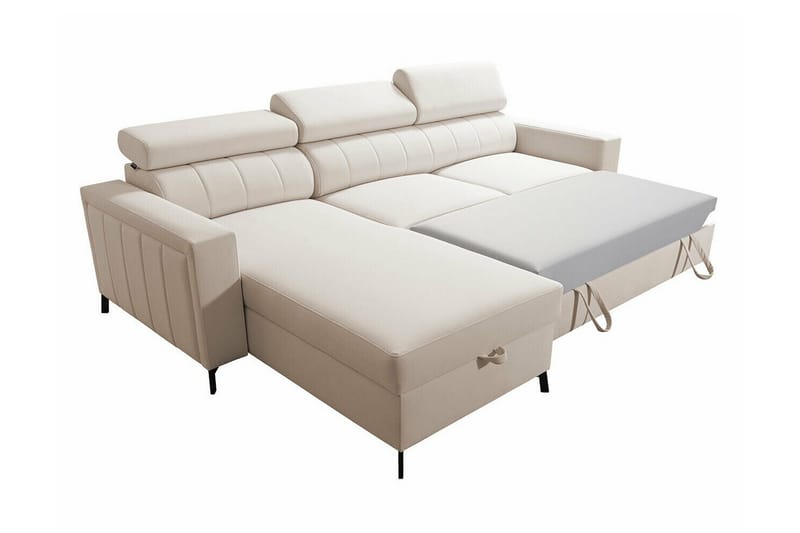 Galbally 3-sits Hörnbäddsoffa Ljusgrå - Möbler - Vardagsrum - Bäddsoffor - Hörnbäddsoffa