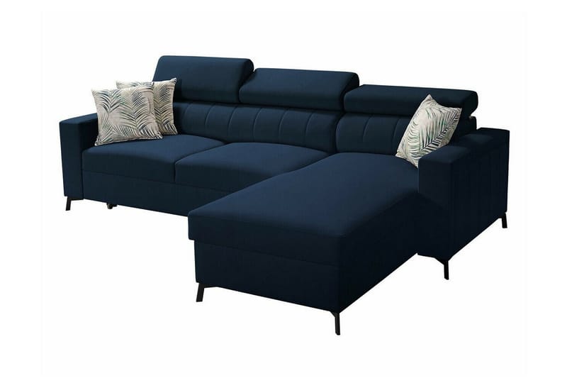 Galbally 3-sits Hörnbäddsoffa Mörkblå - Möbler - Vardagsrum - Bäddsoffor - Hörnbäddsoffa