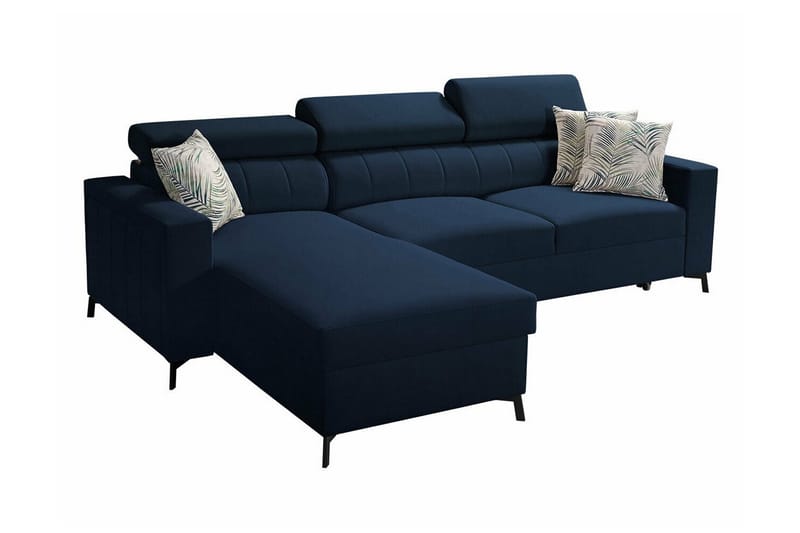 Galbally 3-sits Hörnbäddsoffa Mörkblå - Möbler - Vardagsrum - Bäddsoffor - Hörnbäddsoffa