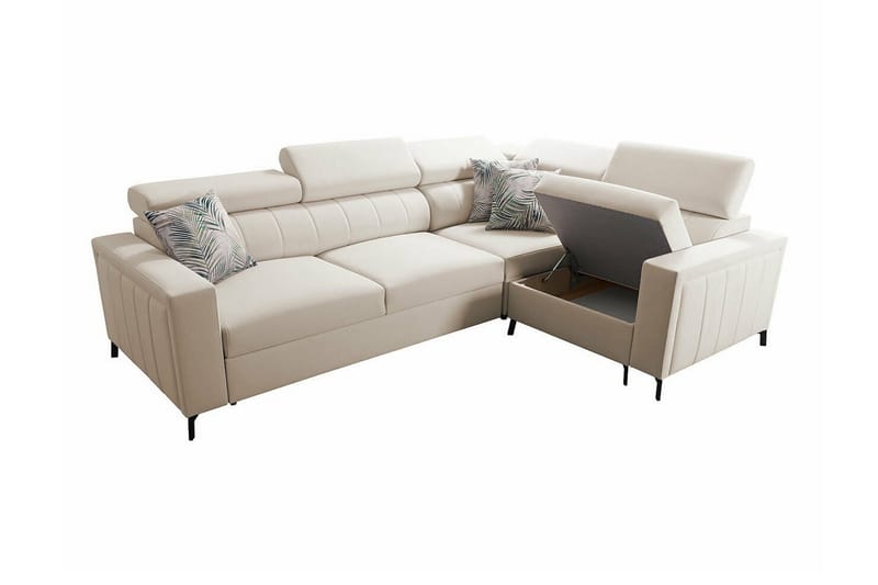 Galbally 3-sits Hörnbäddsoffa NO_BRAND Dark blue - Möbler - Vardagsrum - Bäddsoffor - Hörnbäddsoffa