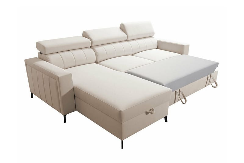 Galbally 3-sits Hörnbäddsoffa NO_BRAND Dark grey - Möbler - Vardagsrum - Bäddsoffor - Hörnbäddsoffa