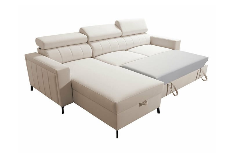 Galbally 3-sits Hörnbäddsoffa NO_BRAND Pink - Möbler - Vardagsrum - Bäddsoffor - Hörnbäddsoffa