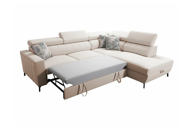 Galbally 3-sits Hörnbäddsoffa Rosa - Möbler - Vardagsrum - Bäddsoffor - Hörnbäddsoffa