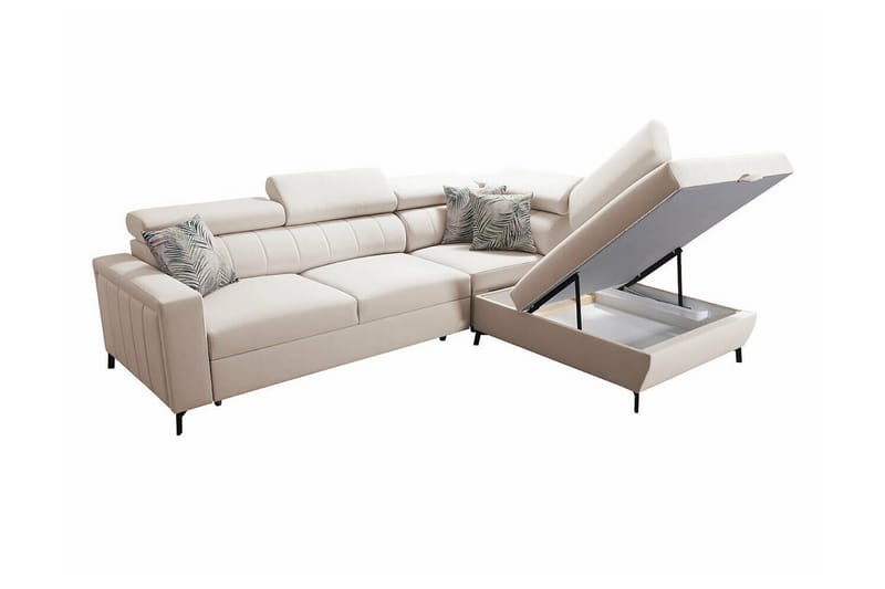 Galbally 3-sits Hörnbäddsoffa Rosa - Möbler - Vardagsrum - Bäddsoffor - Hörnbäddsoffa