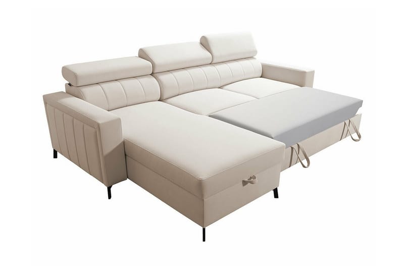 Galbally 3-sits Hörnbäddsoffa Rosa/Brun - Möbler - Vardagsrum - Bäddsoffor - Hörnbäddsoffa