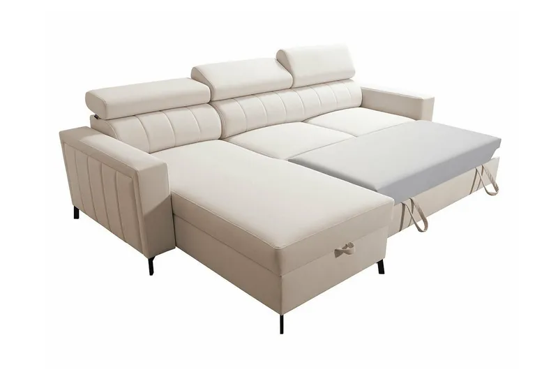 Galbally 3-sits Hörnbäddsoffa Pink - Möbler - Vardagsrum - Bäddsoffor - Hörnbäddsoffa