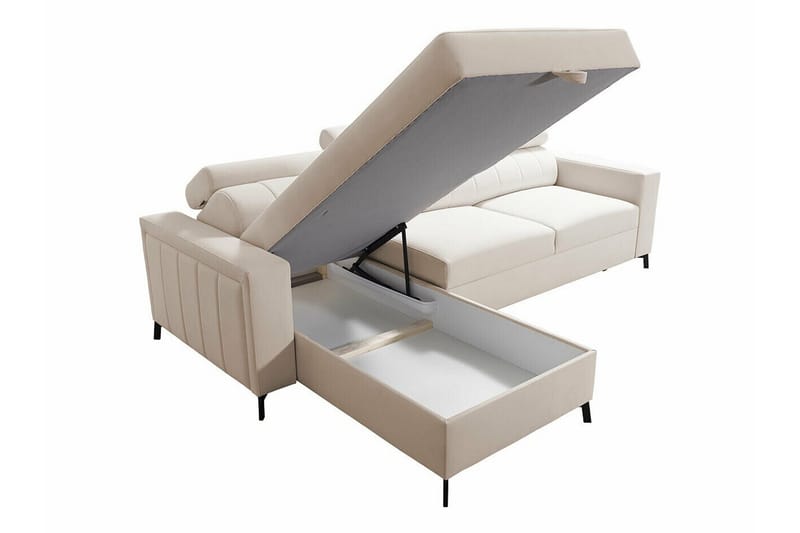 Galbally 3-sits Hörnbäddsoffa Pink - Möbler - Vardagsrum - Bäddsoffor - Hörnbäddsoffa