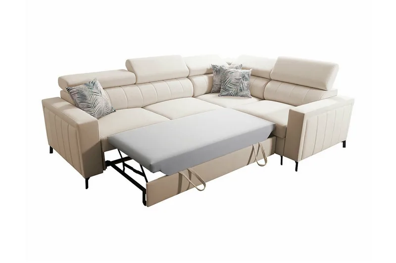 Galbally 3-sits Hörnbäddsoffa Pink - Möbler - Vardagsrum - Bäddsoffor - Hörnbäddsoffa