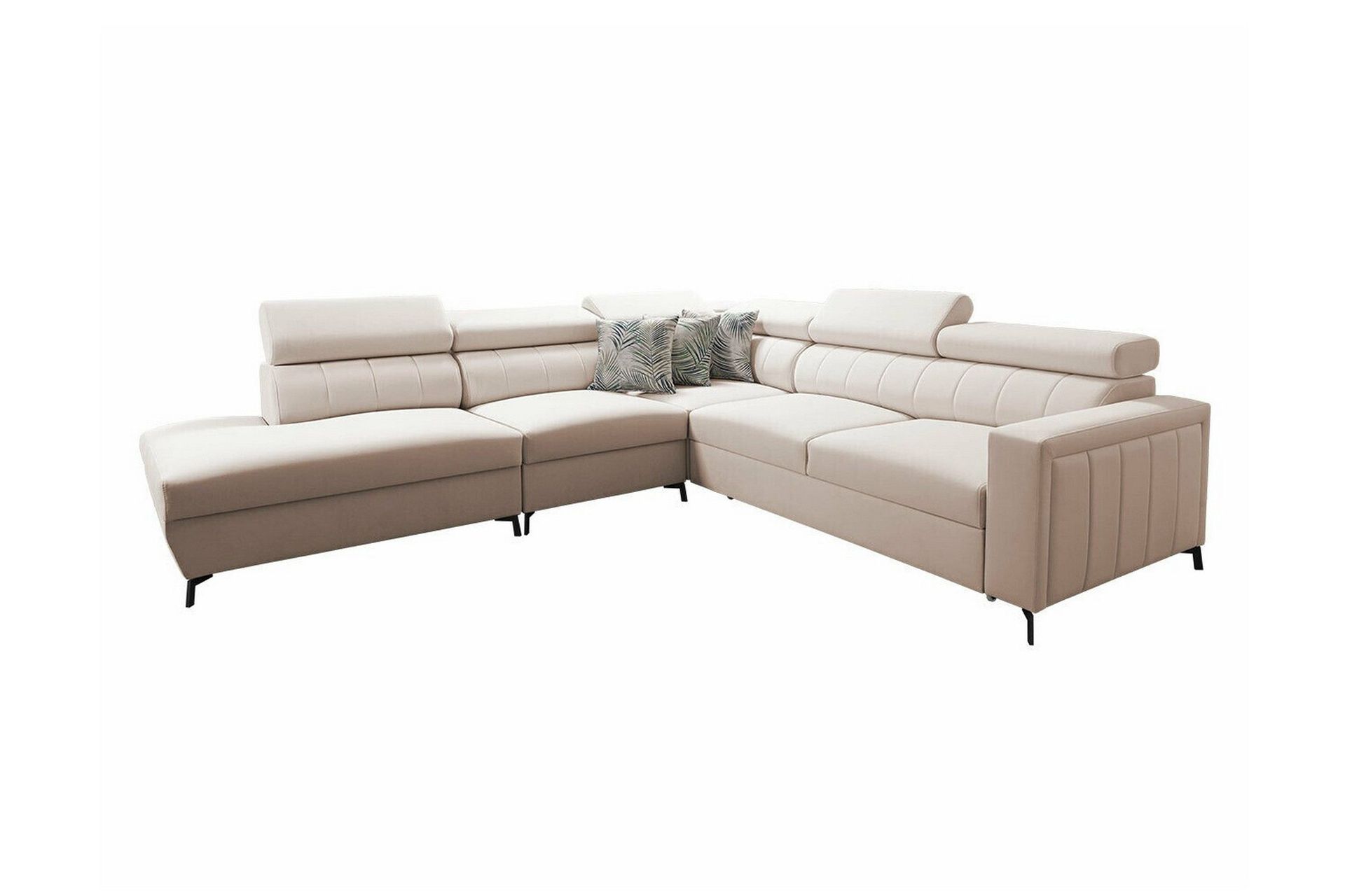 Galbally 4-sits H&ouml;rnb&auml;ddsoffa beige -