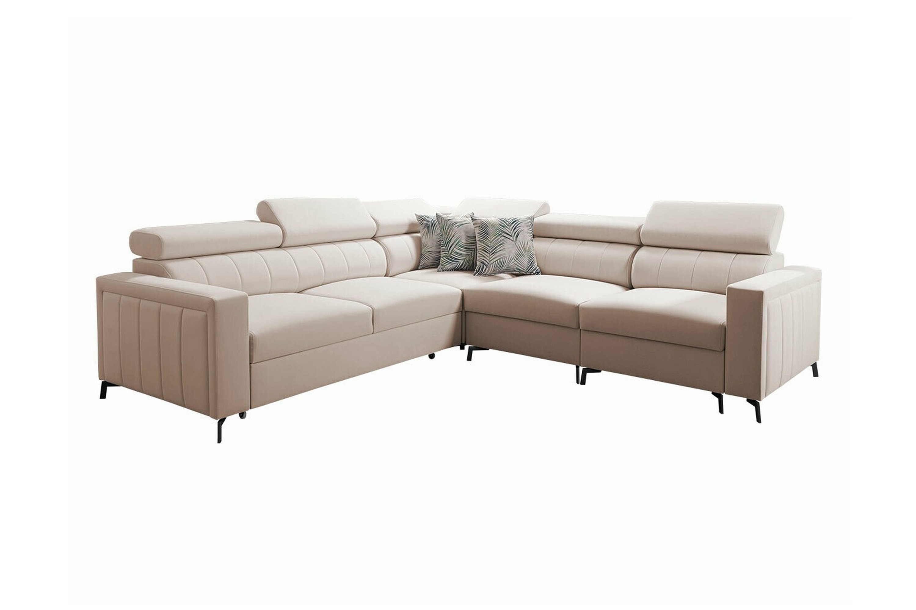 galbally 4-sits hörnbäddsoffa beige -