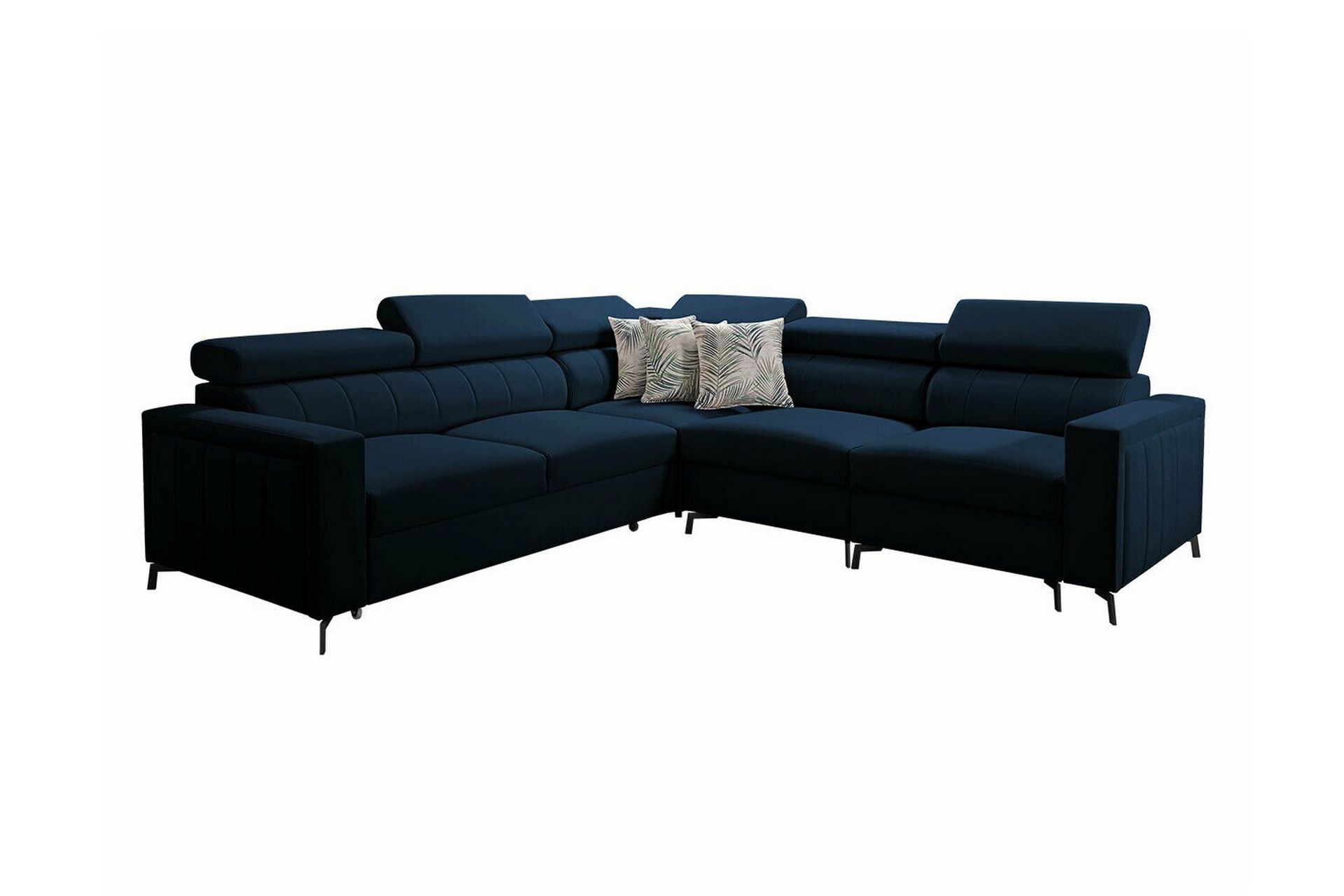 galbally 4-sits hörnbäddsoffa dark blue -