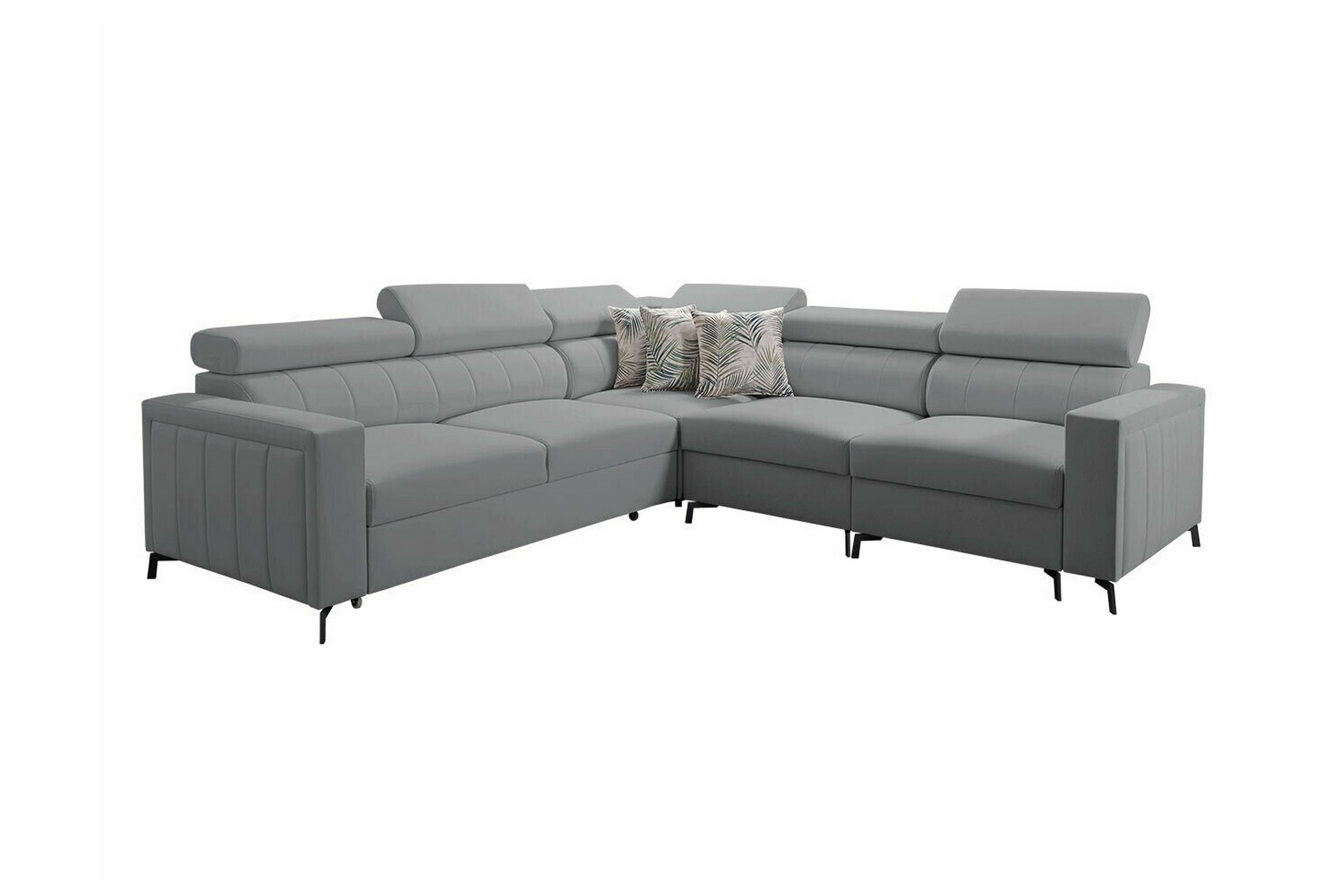 galbally 4-sits hörnbäddsoffa ljusgrå -