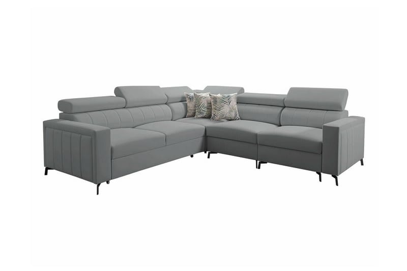 Galbally 4-sits Hörnbäddsoffa Ljusgrå - Möbler - Vardagsrum - Bäddsoffor - Hörnbäddsoffa