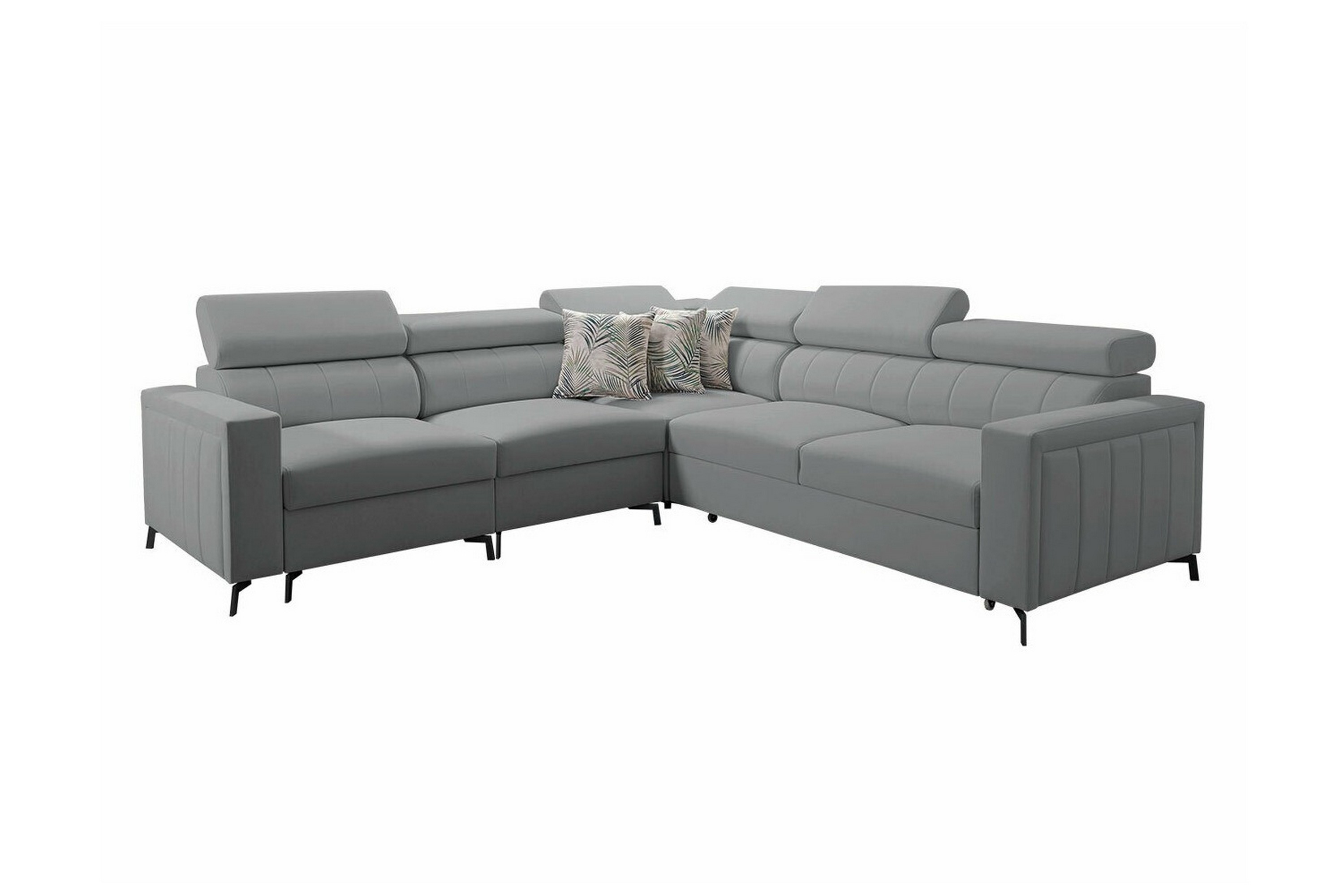 galbally 4-sits hörnbäddsoffa ljusgrå -