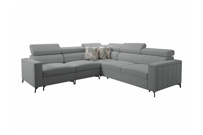 Galbally 4-sits Hörnbäddsoffa Ljusgrå - Möbler - Vardagsrum - Bäddsoffor - Hörnbäddsoffa