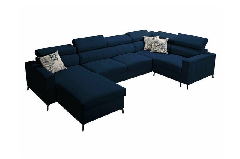 Galbally 4-sits Hörnbäddsoffa Mörkblå - Möbler - Vardagsrum - Bäddsoffor - Hörnbäddsoffa