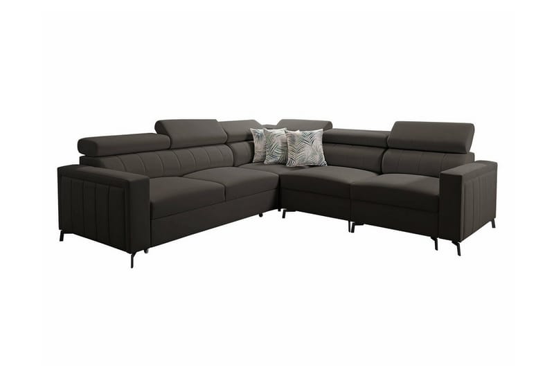 Galbally 4-sits Hörnbäddsoffa Mörkbrun - Möbler - Vardagsrum - Bäddsoffor - Hörnbäddsoffa