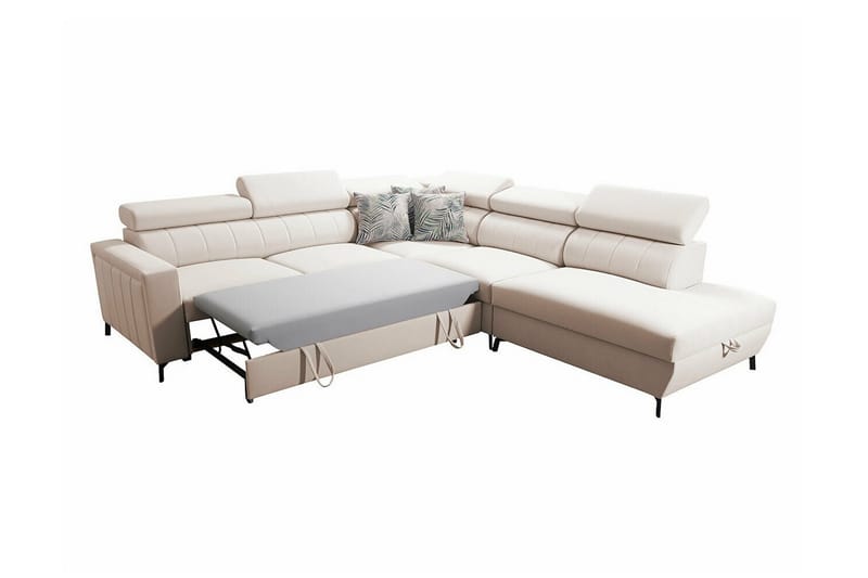 Galbally 4-sits Hörnbäddsoffa Rosa - Möbler - Vardagsrum - Bäddsoffor - Hörnbäddsoffa