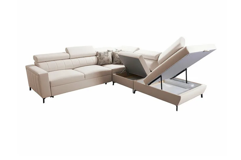 Galbally 4-sits Hörnbäddsoffa Pink - Möbler - Vardagsrum - Bäddsoffor - Hörnbäddsoffa