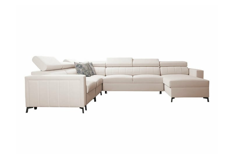 Galbally 5-sits Hörnbäddsoffa Beige - Möbler - Vardagsrum - Bäddsoffor - Hörnbäddsoffa