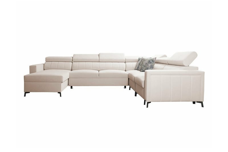 Galbally 5-sits Hörnbäddsoffa Beige - Möbler - Vardagsrum - Bäddsoffor - Hörnbäddsoffa