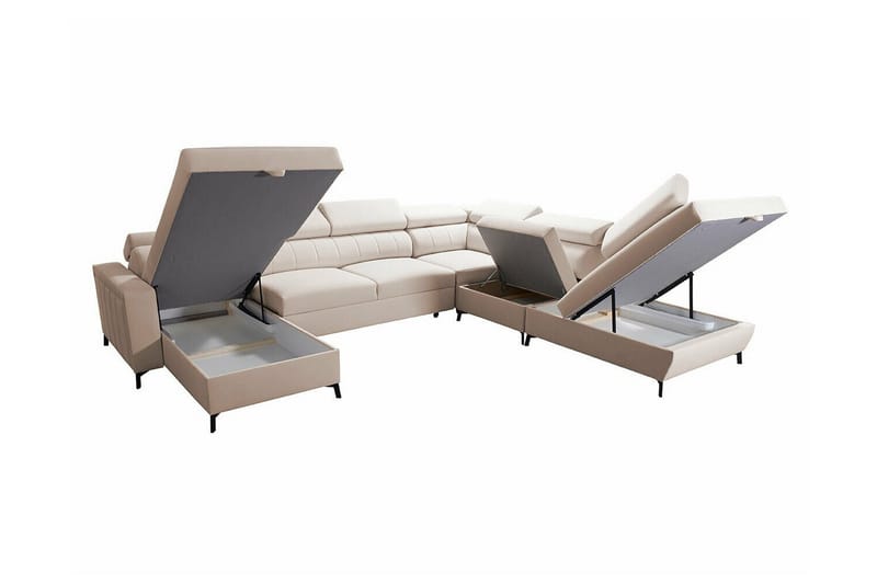 Galbally 5-sits Hörnbäddsoffa Dark blue - Möbler - Vardagsrum - Bäddsoffor - Hörnbäddsoffa