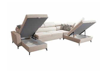 Galbally 5-sits Hörnbäddsoffa Dark blue - Möbler - Vardagsrum - Bäddsoffor - U bäddsoffa