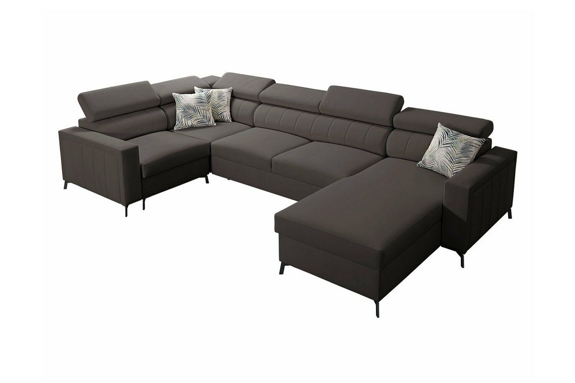 Galbally 5-sits H&ouml;rnb&auml;ddsoffa Dark brown -