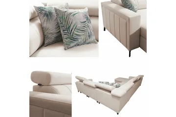 Galbally 5-sits Hörnbäddsoffa Dark brown - Möbler - Vardagsrum - Bäddsoffor - Hörnbäddsoffa